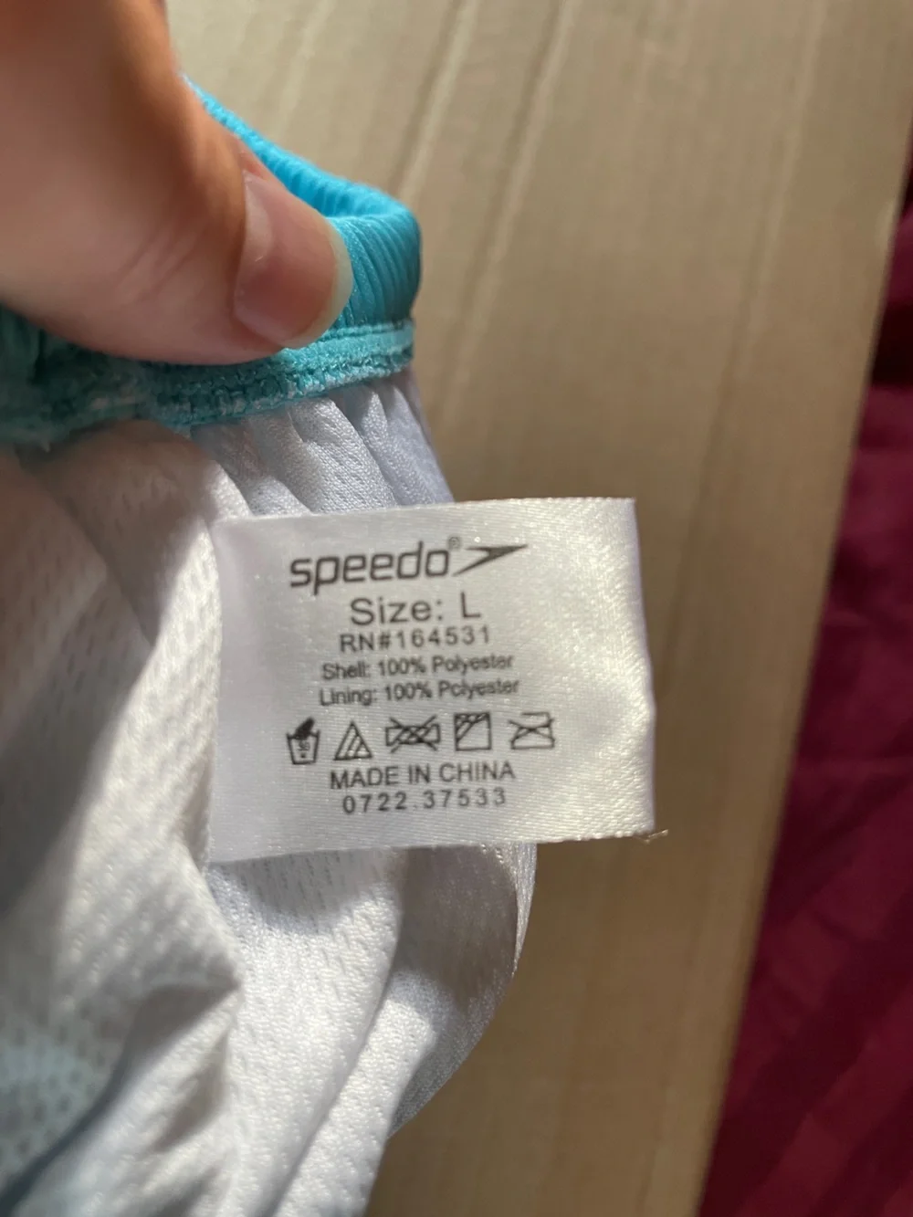 Speedo reusable swim diaper large teal
